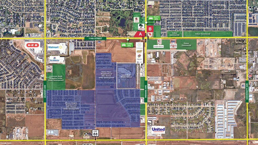 Primary Photo Of 114th St @ Indiana Avenue, Lubbock Land For Sale
