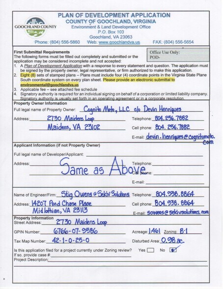 More Photos Of 2730 Maidens Loop, Maidens Land For Sale