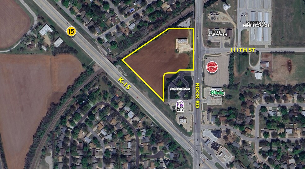 Primary Photo Of K-15 & Rock Rd rd, Mulvane Land For Sale
