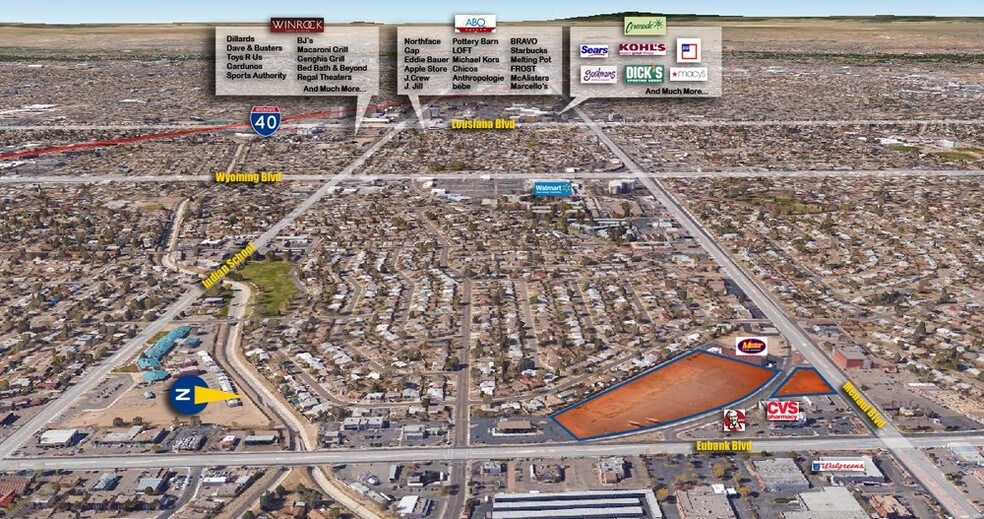 More Photos Of 2105-2113 Eubank NE, Albuquerque Land For Lease
