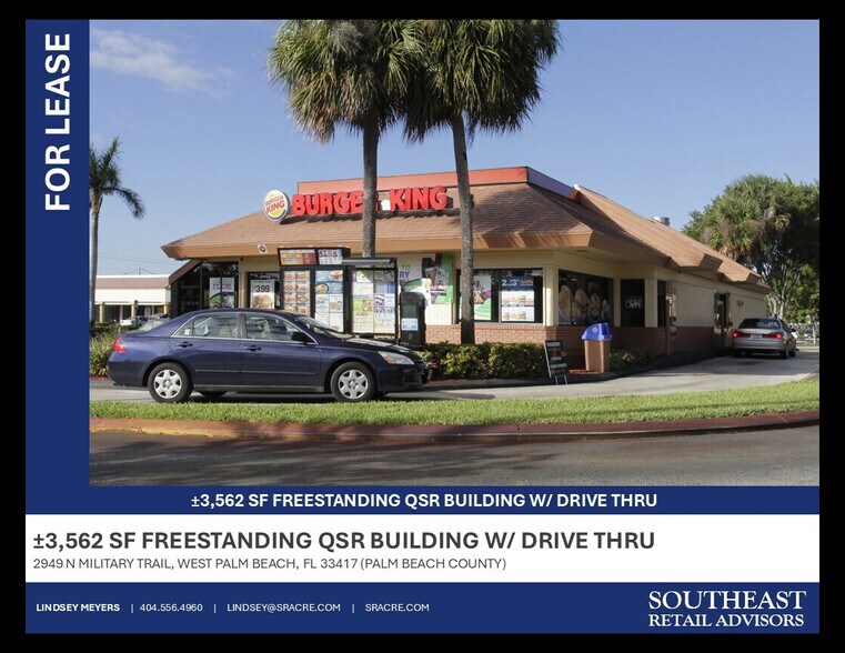 Primary Photo Of 2949 N Military Trl, West Palm Beach Fast Food For Lease