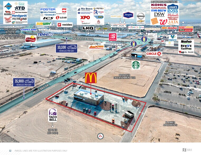 More Photos Of 12363 Pellicano dr, El Paso Freestanding For Sale