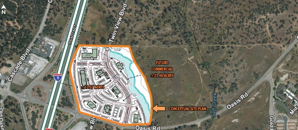 Primary Photo Of I-5 & Oasis Rd, Redding Land For Sale