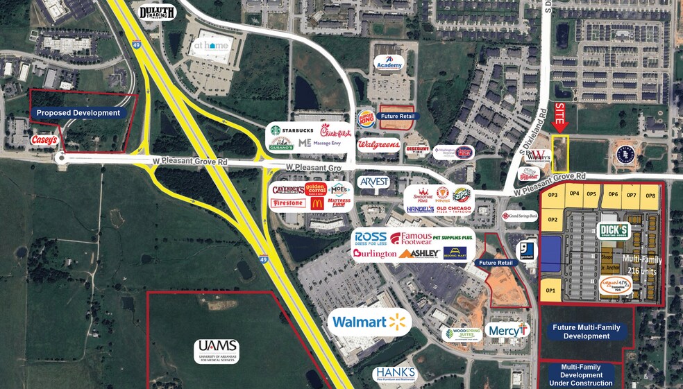 More Photos Of 1771 Pleasant Grove rd, Rogers General Retail For Lease