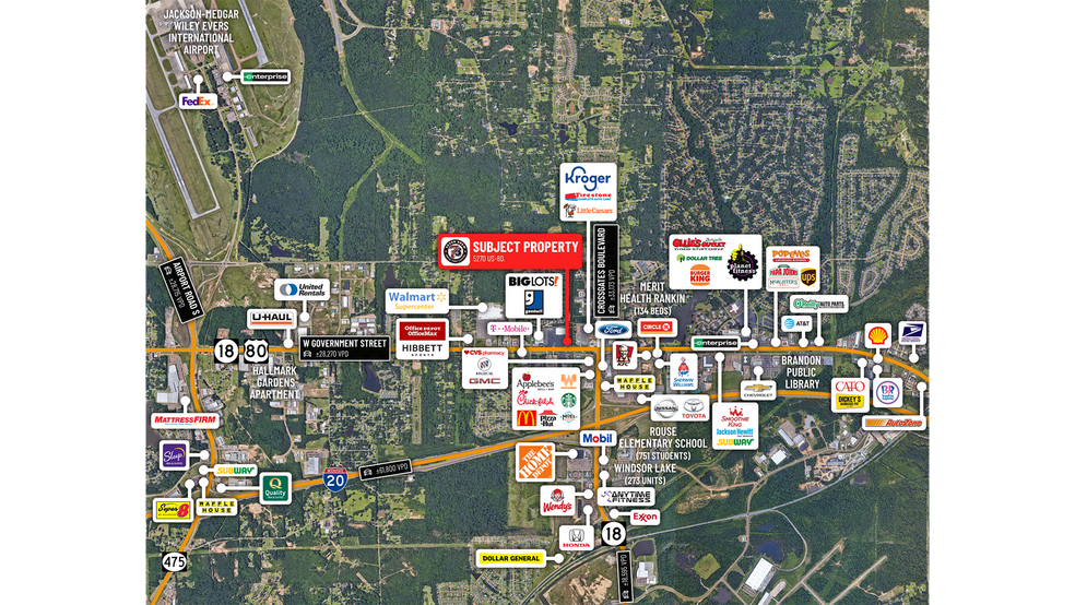 More Photos Of 5270 US-80, Pearl Fast Food For Sale