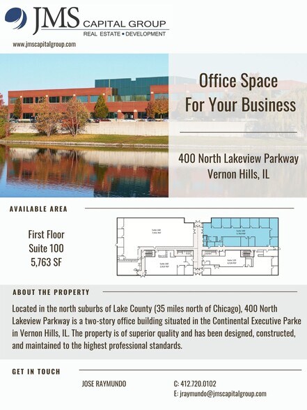 More Photos Of 400 N Lakeview Pky, Vernon Hills Office For Sale