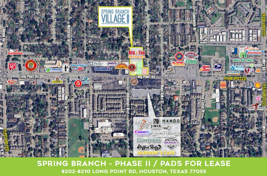 Primary Photo Of 8202-8210 Long Point Rd, Houston Storefront Retail Office For Lease