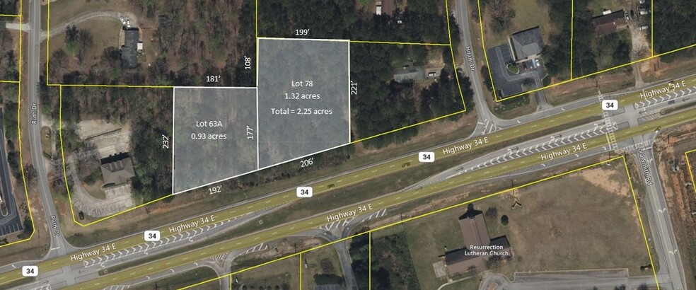 Primary Photo Of Lots 63A & 78 Highway 34 E. @ Hiram Dr., Newnan Land For Sale