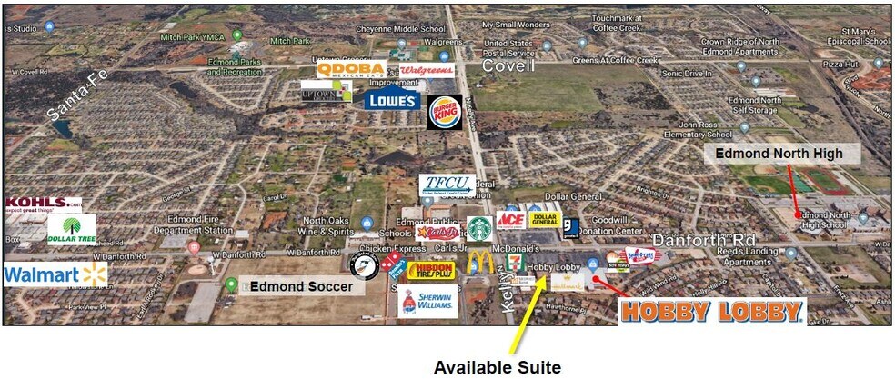 More Photos Of 832-848 W Danforth Rd, Edmond Storefront For Lease