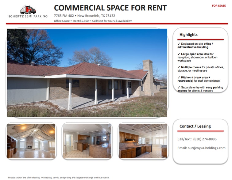 More Photos Of 7765 FM 482, New Braunfels Land For Lease