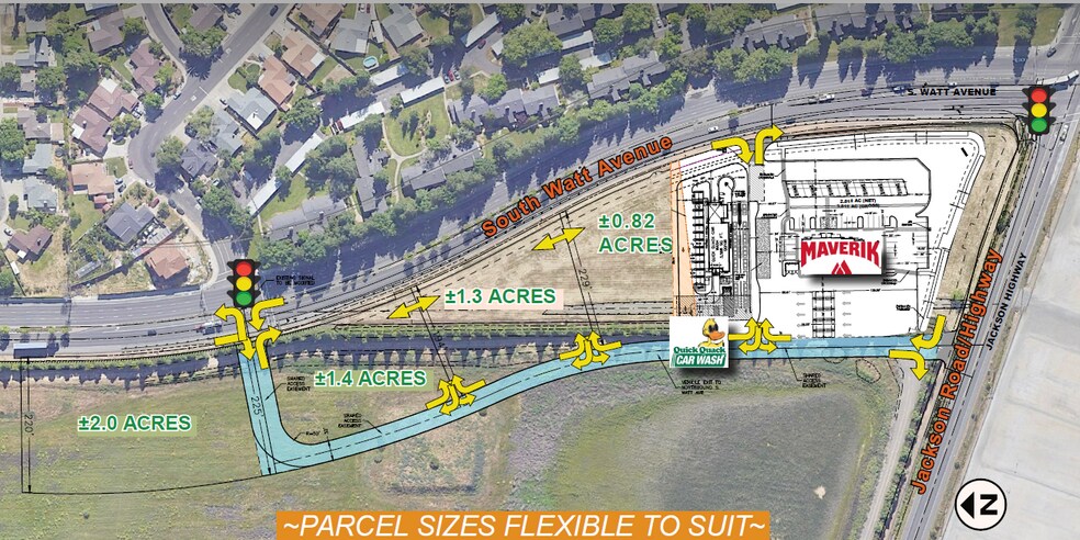 Primary Photo Of S Watt Ave @ Jackson Rd, Sacramento Land For Lease