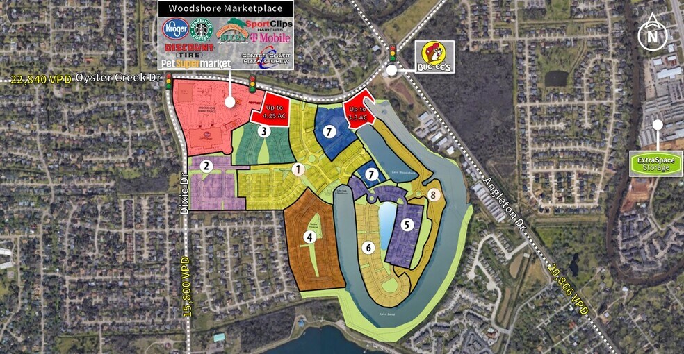 Primary Photo Of Oyster Creek & N Dixie Dr, Lake Jackson Land For Sale