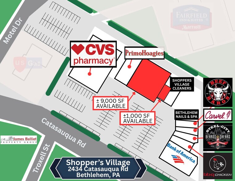 More Photos Of 2404-2434 Catasauqua Rd, Bethlehem Unknown For Lease