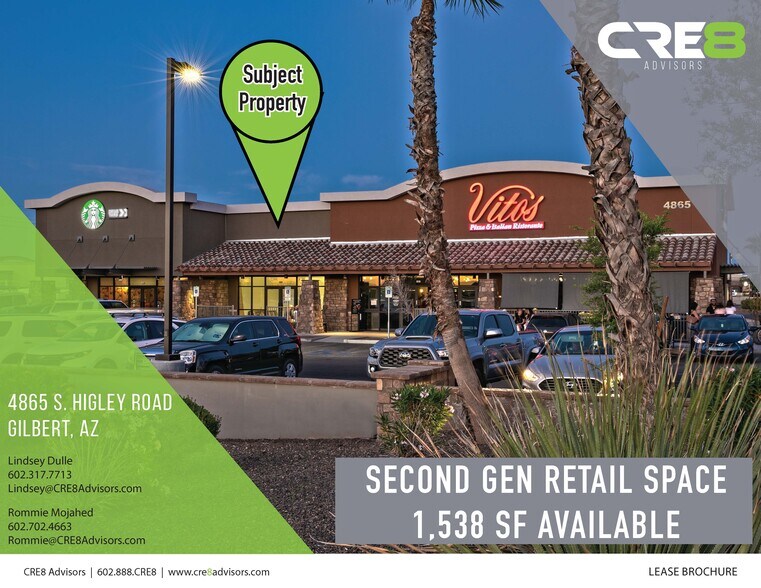 Primary Photo Of 4865 S Higley Rd, Gilbert Storefront For Lease