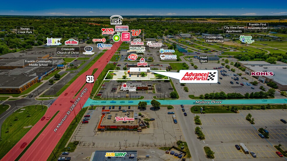 More Photos Of 600 N Morton St, Franklin Freestanding For Sale