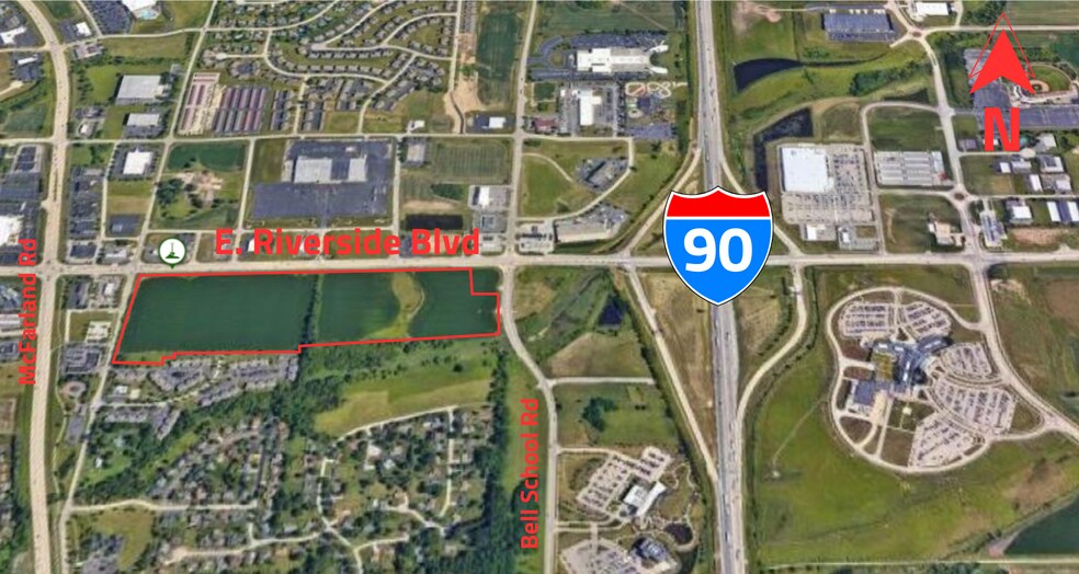 More Photos Of 7200-7300 East Riverside Blvd, Rockford Land For Sale