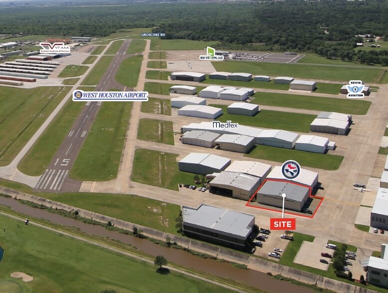 Primary Photo Of 18000 Groschke Rd, Houston Airplane Hangar For Sale