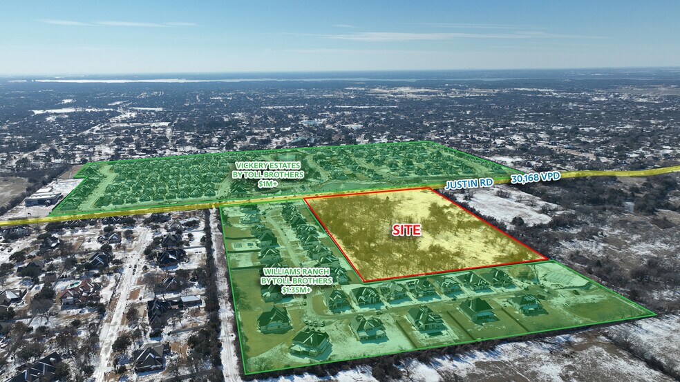 More Photos Of NWQ Justin Rd & Vickery Blvd, Copper Canyon Land For Sale