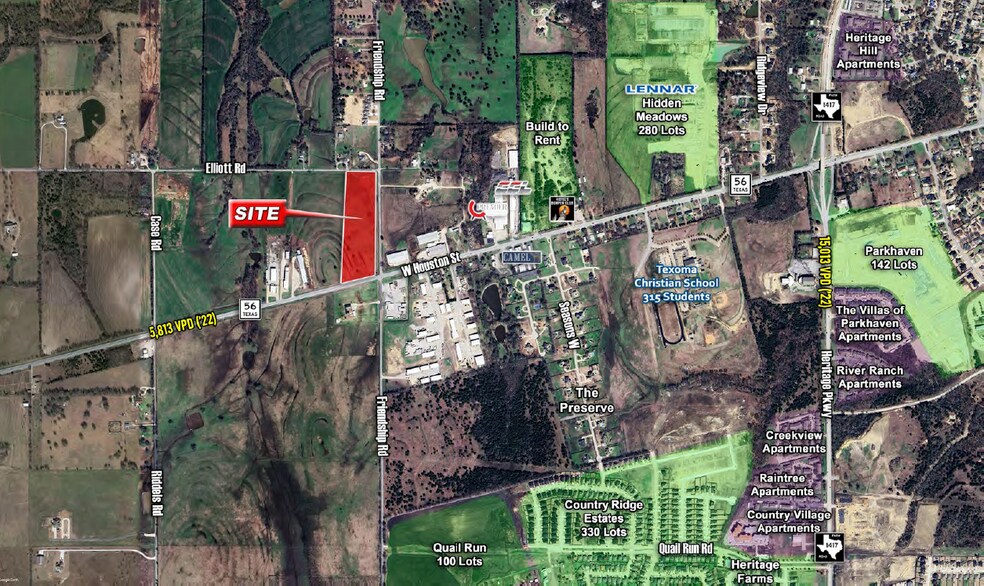 More Photos Of NWC of Hwy 56 & Friendship Rd, Sherman Land For Sale