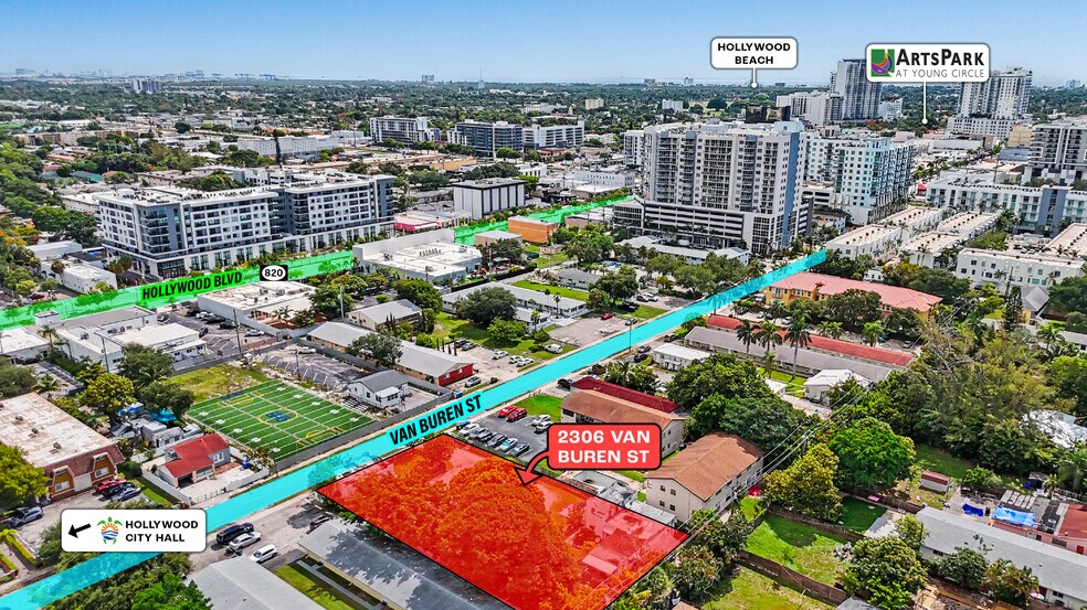 More Photos Of 2306 Van Buren St, Hollywood Land For Sale