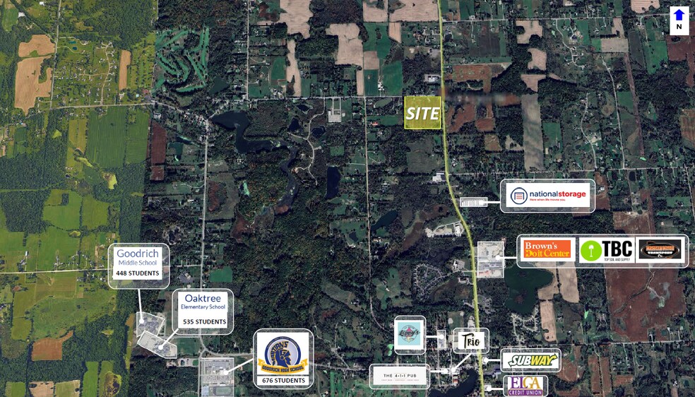 More Photos Of 6376 S State St, Goodrich Land For Sale