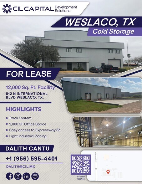 Primary Photo Of 812 N International Blvd, Weslaco Refrigeration Cold Storage For Lease
