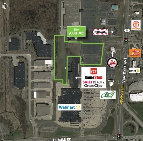 Primary Photo Of 33201 Van Dyke Ave, Sterling Heights Land For Sale