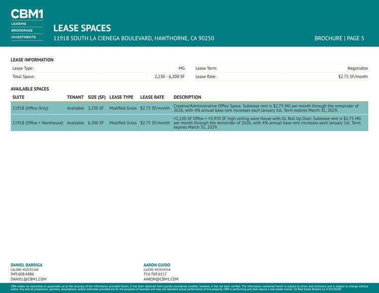 More Photos Of 11934-11954 S La Cienega Blvd, Hawthorne Showroom For Lease