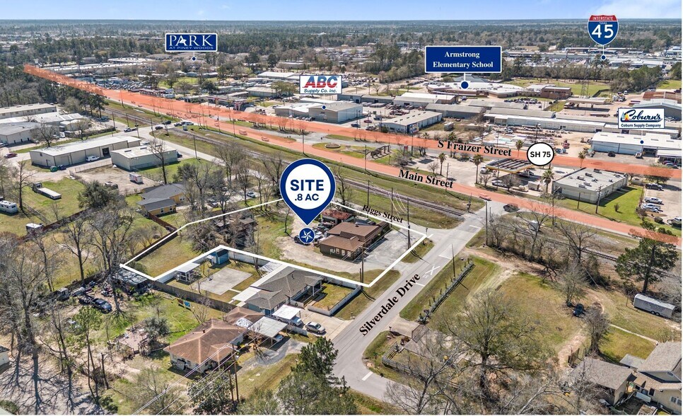 Primary Photo Of 101 Silverdale Dr, Conroe Freestanding For Sale