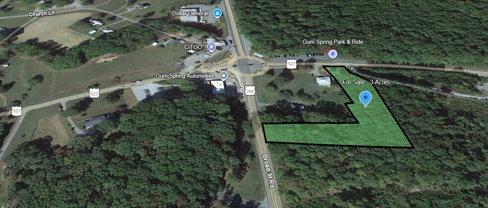 More Photos Of Lot 95 Broad Street Rd @ Cross County Rd, Gum Spring Land For Sale