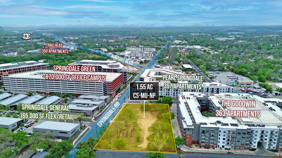 Primary Photo Of 1020 Springdale Rd, Austin Land For Sale