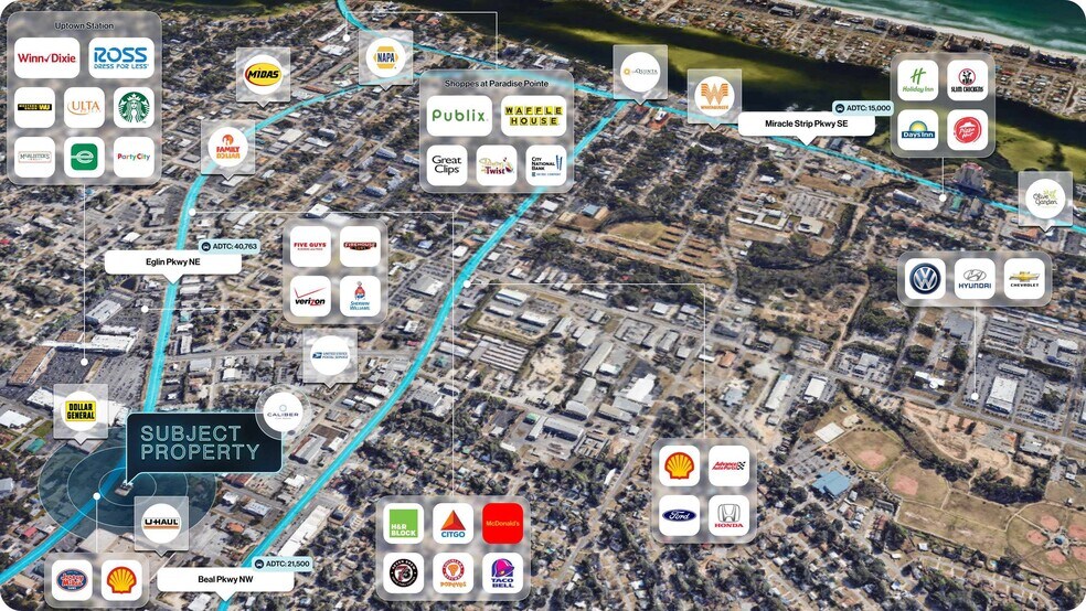 More Photos Of 162 Eglin Pky, Fort Walton Beach Service Station For Sale