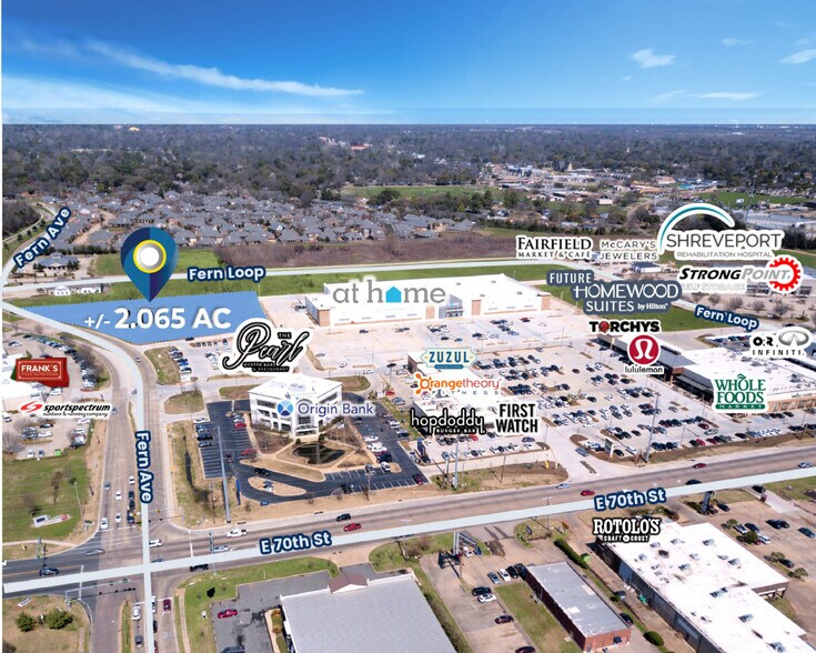 Primary Photo Of Fern Marketplace @ E 70th St, Shreveport Land For Sale