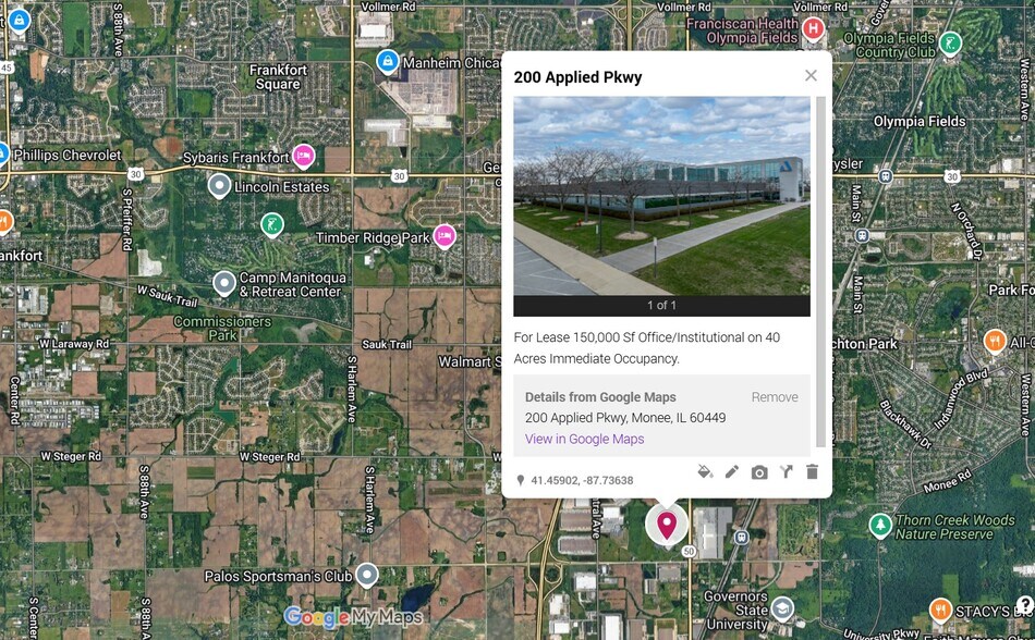 More Photos Of 200 Applied Pky, Monee Office For Lease