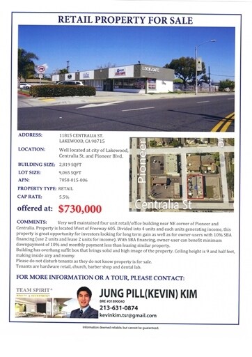 More Photos Of 11815-11821 Centralia St, Lakewood Freestanding For Sale