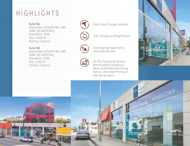 More Photos Of 8360 Melrose Ave, Los Angeles Storefront Retail Office For Lease