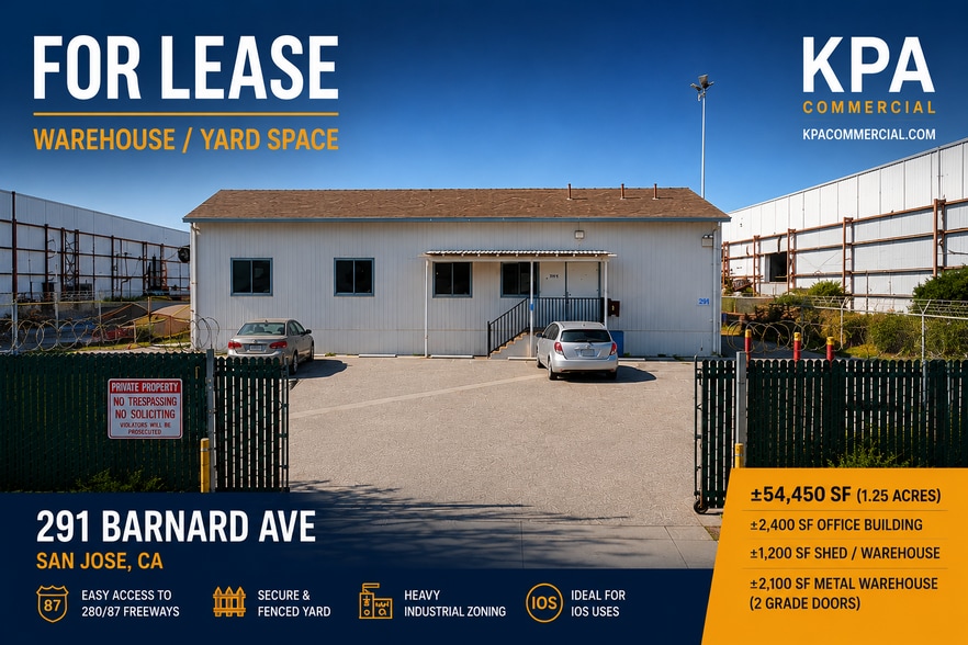 Primary Photo Of 291 Barnard Ave, San Jose Truck Terminal For Lease