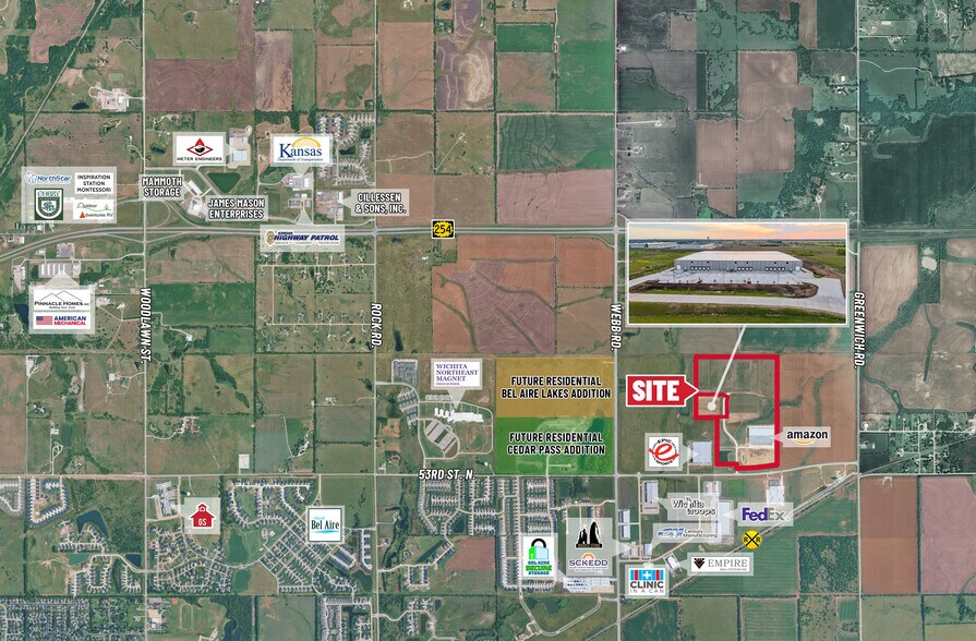 More Photos Of 5447 Sunflower Ct, Bel Aire Warehouse For Sale