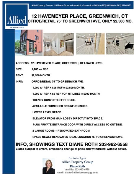More Photos Of 12 Havemeyer Pl, Greenwich Office For Lease