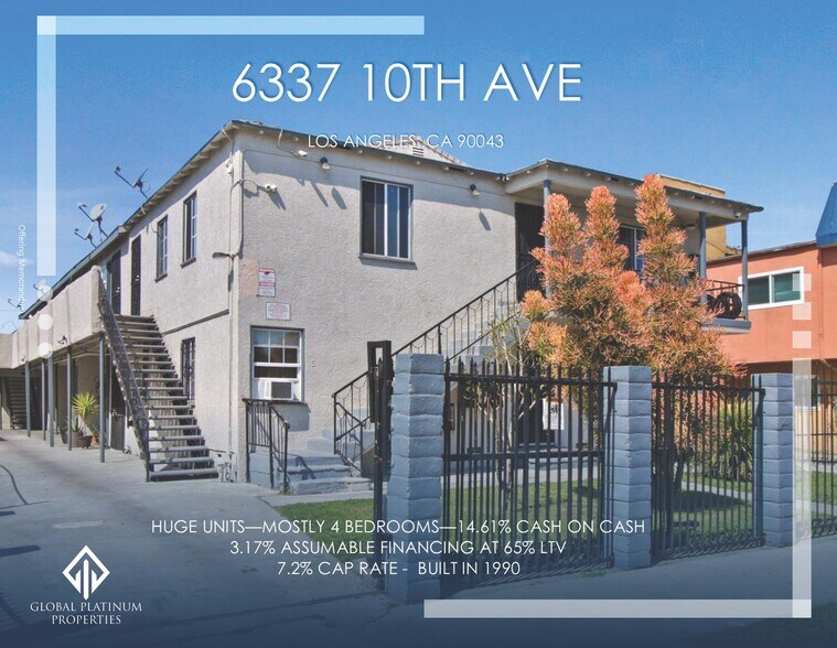 Primary Photo Of 6337 10th Ave, Los Angeles Apartments For Sale