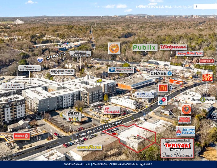 More Photos Of 1923 Howell Mill Rd NW, Atlanta Storefront Retail Office For Sale