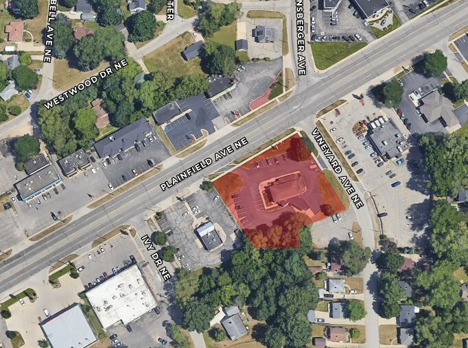 Primary Photo Of 3950 Plainfield Ave NE, Grand Rapids Bank For Sale