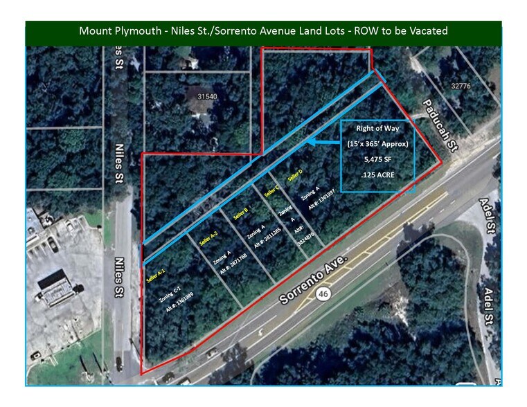 Primary Photo Of SR46-CR435 (Sorrento Ave & Niles St), Mount Plymouth Land For Sale