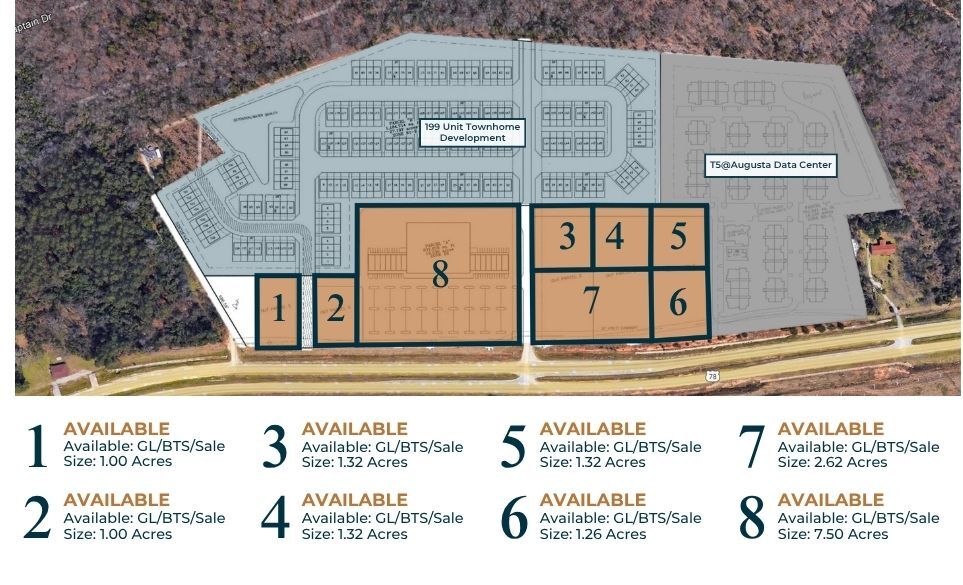 More Photos Of 2933 Gordon Highway, Grovetown Land For Lease