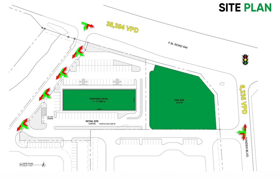 More Photos Of SWQ of FM 544 and Sanden Blvd., Wylie General Retail For Lease