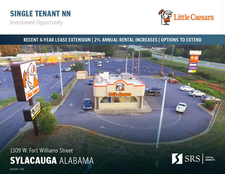 Primary Photo Of 1309 Fort Williams St, Sylacauga Fast Food For Sale