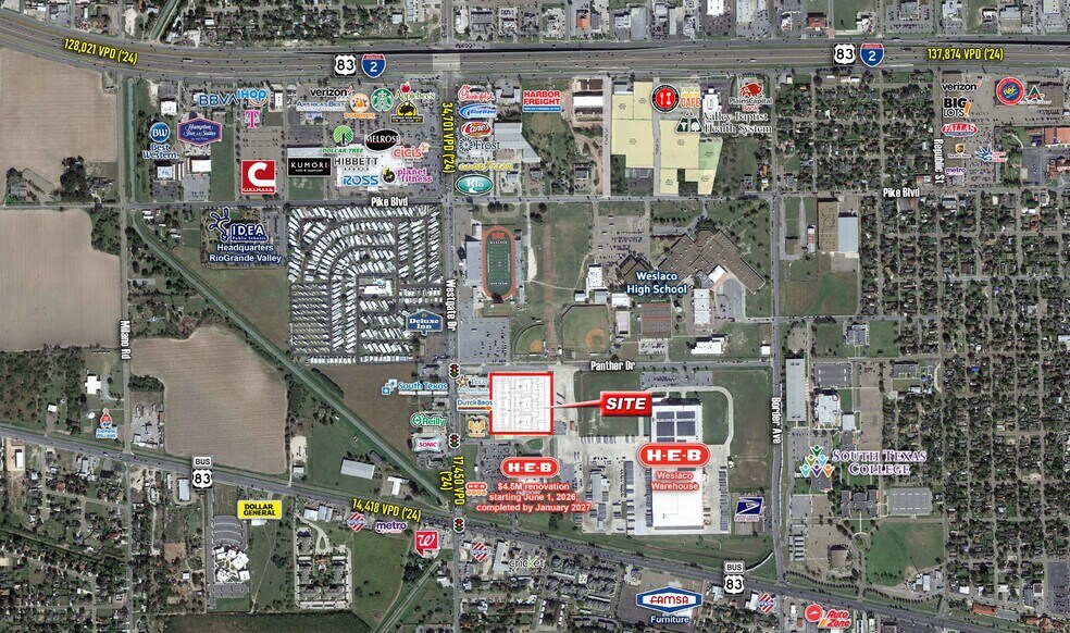 More Photos Of NEQ of Westgate & Business 83, Weslaco Unknown For Lease