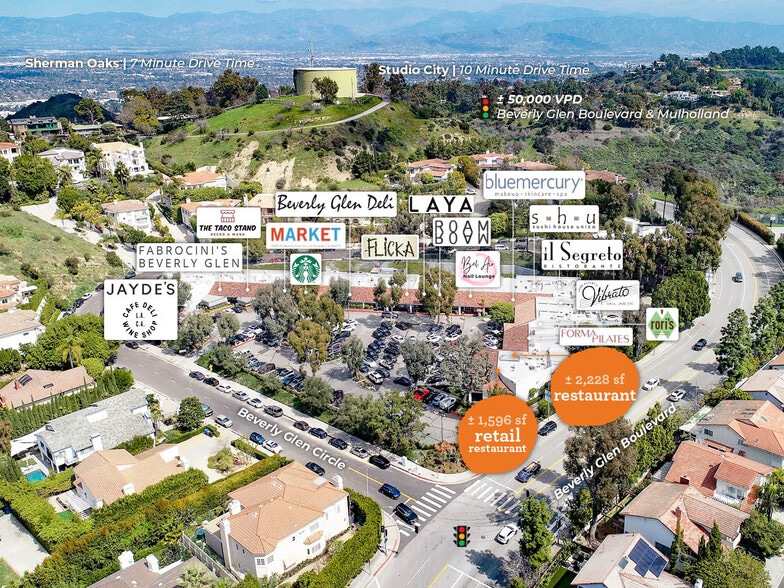 More Photos Of 2920-2964 N Beverly Glen Cir, Los Angeles Freestanding For Lease