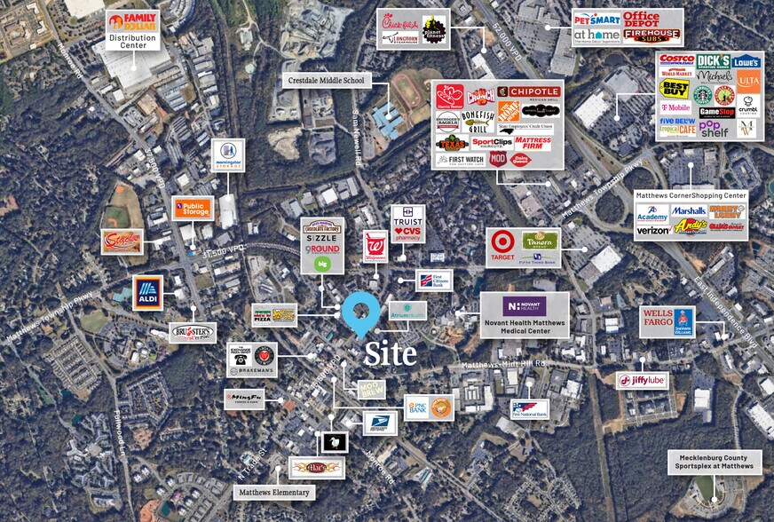 More Photos Of 324 N Trade St, Matthews Freestanding For Lease