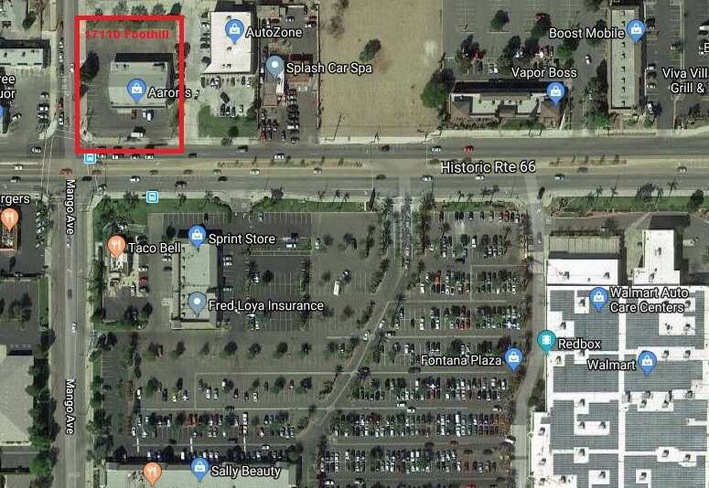 More Photos Of 17110 Foothill Blvd, Fontana Storefront For Lease